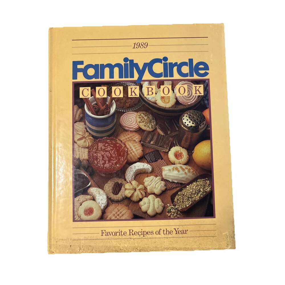 Vintage 1989 Family Circle Cookbook Favorite Recipes of the Year  Hardcover